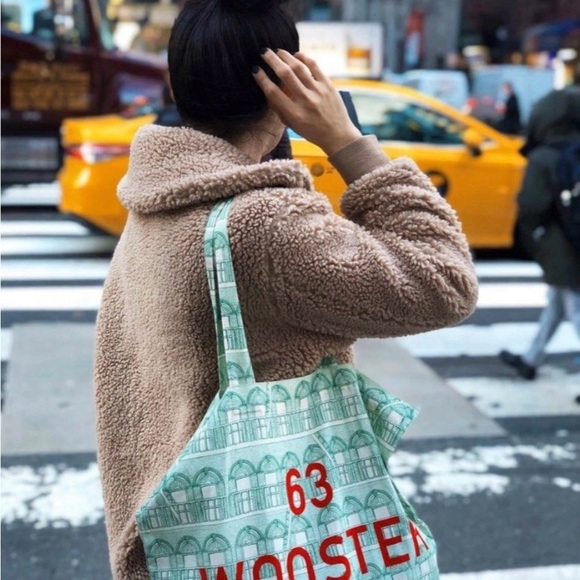 Gucci 63 Wooster Tote - Teal and Red - Picture 3 of 15